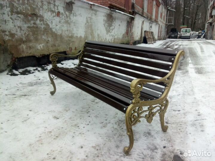 Скамейка чугунная Лев