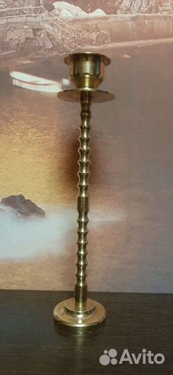 Латунный подсвечник