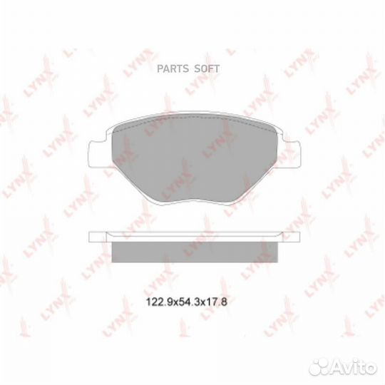 Lynxauto BD6321 Колодки тормозные дисковые перед
