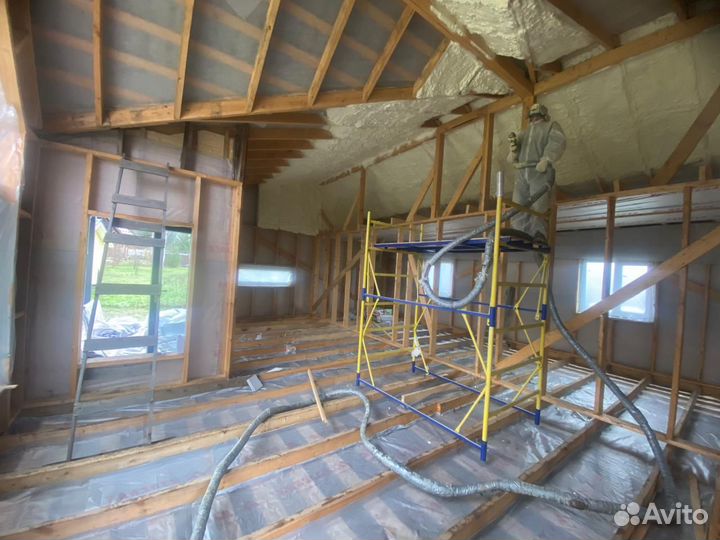 Утепление пеной ППУ