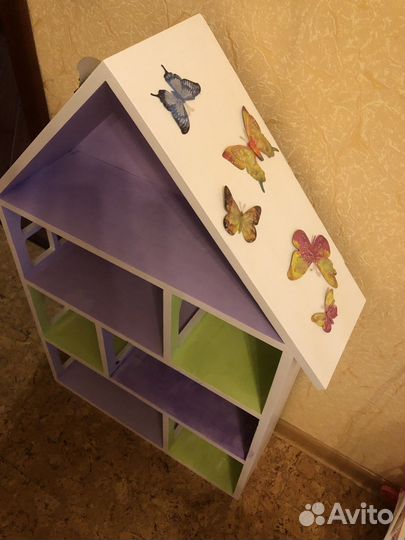 Детский кукольный деревянный домик для кукол/книг