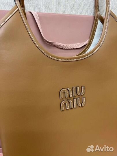 Новая женская сумка Miu Miu коричневая