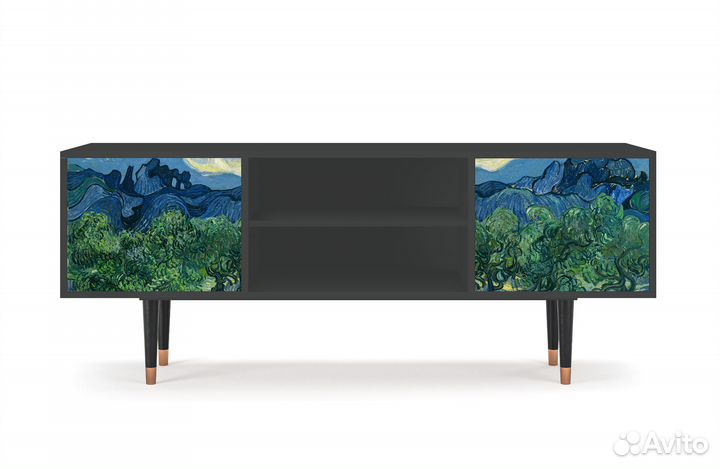 Тв-тумба T2 - Антрацит - The Oil Trees