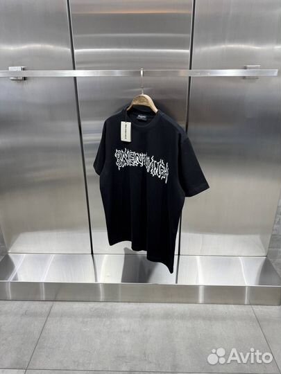 Футболка овер унисекс balenciaga премиум