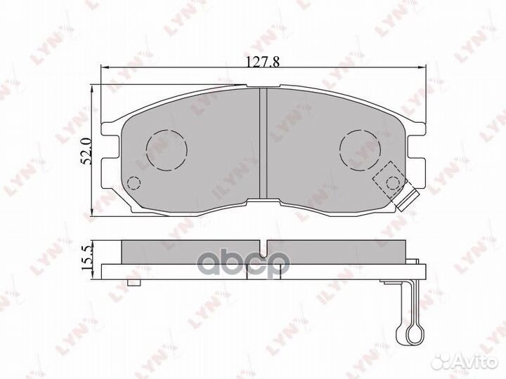 Колодки тормозные дисковые перед BD5509 LYN