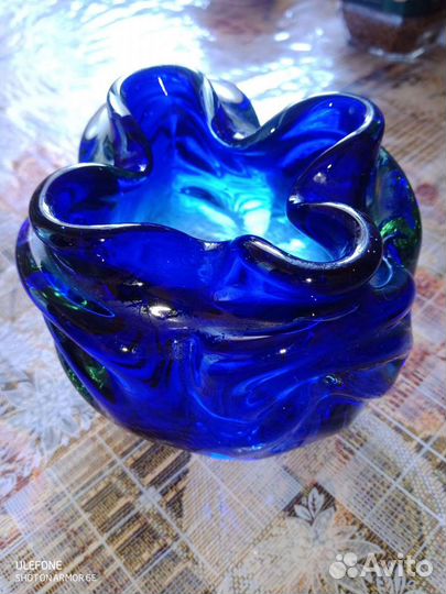 Пепельница СССР стекло