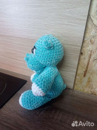 Игрушка бегемотик ручной работы