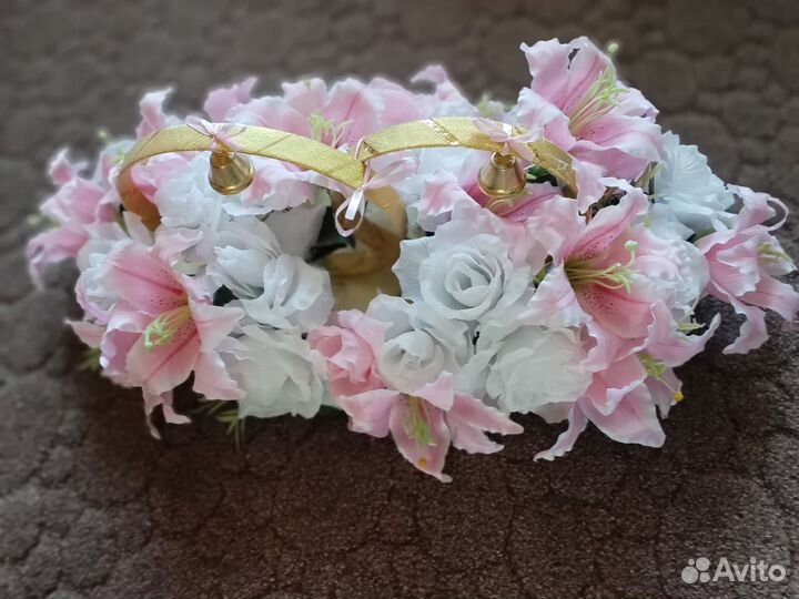 Кольца на машину свадебные