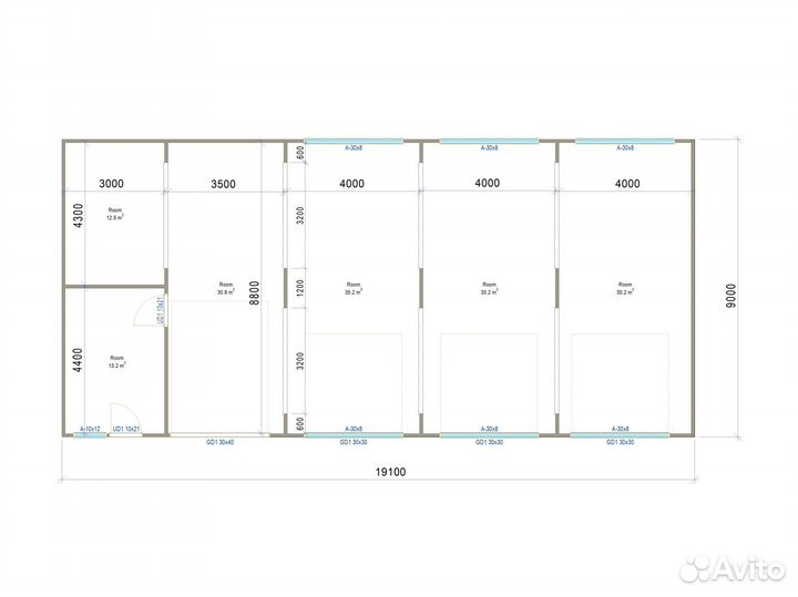 Лстк каркас сто на 4 поста (от завода-изготовителя