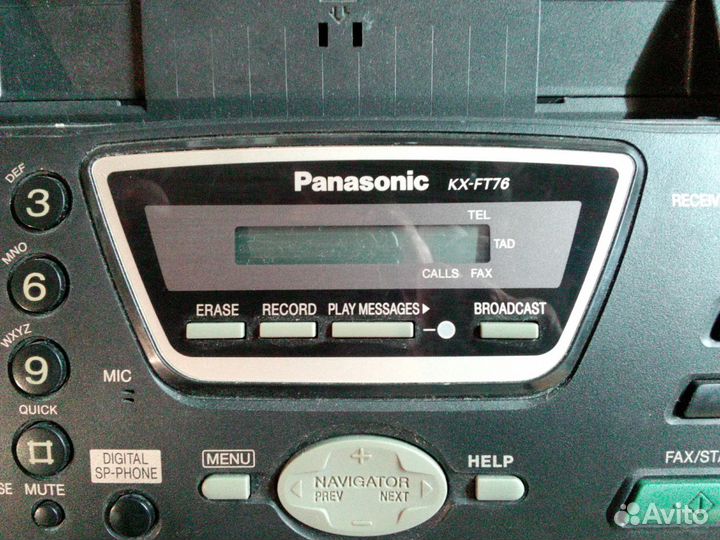 Телефон-факс Panasonic KX-FT76 и KX-TS2350RUB