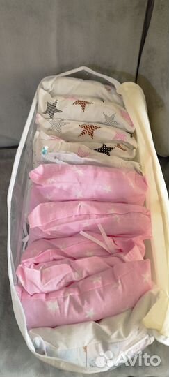 Бортики в кроватку с одеялом новые
