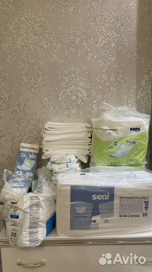 Памперсы для взрослых seni 3 и пелёнки