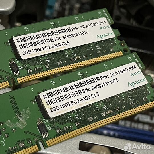 Оперативная память DDR2 2gb PC2-5300 667 Apacer