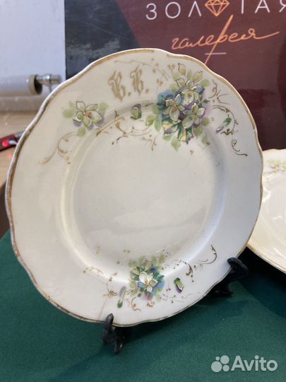 Старинные тарелки фарфор