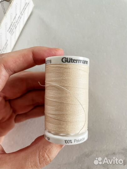 Нитки швейные gutermann новые 4 шт