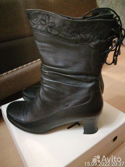 Полусапожки осень - весна женские натуральная кожа