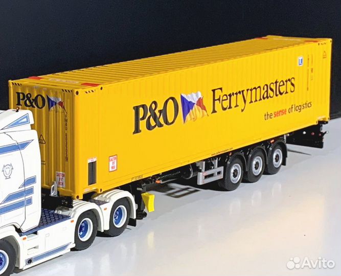 1/50 контейнеровоз контейнер P&O полуприцеп WSI