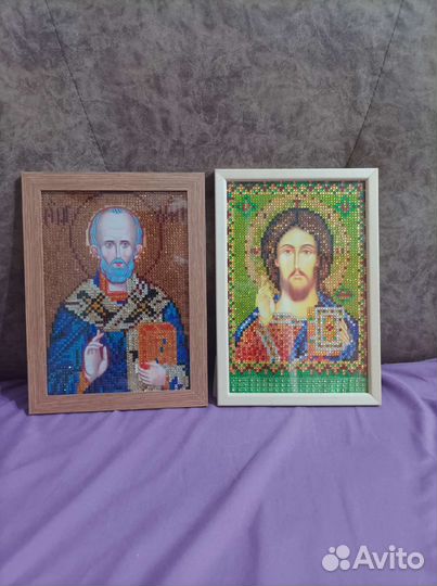 Иконы из алмазной мозаики