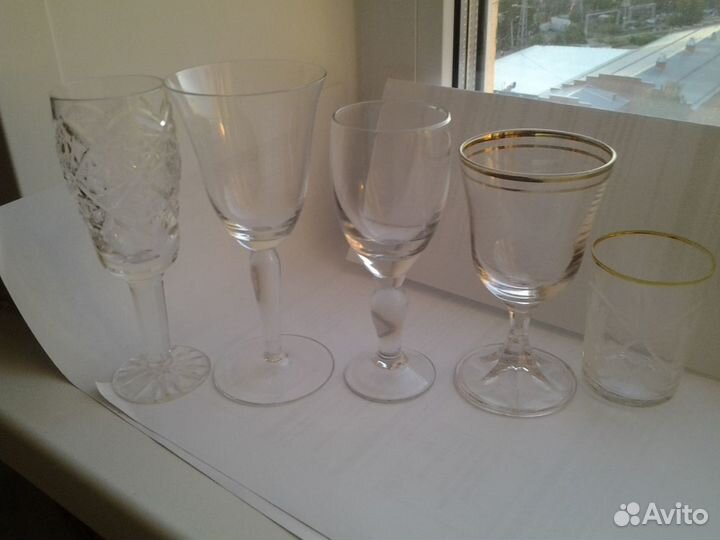 Рюмки хрусталь, стекло СССР