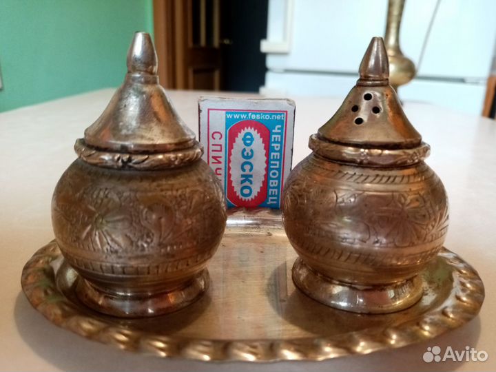 Винтажный набор для специй, Индия