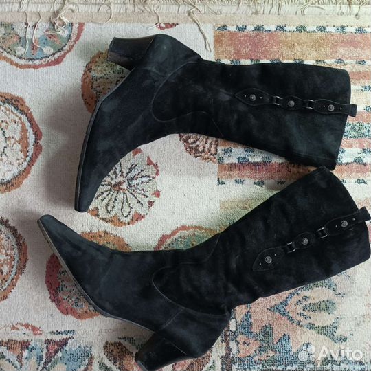 Сапоги зимние натуральная замша