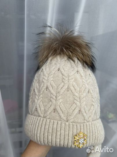 Шапка на девочку зимняя