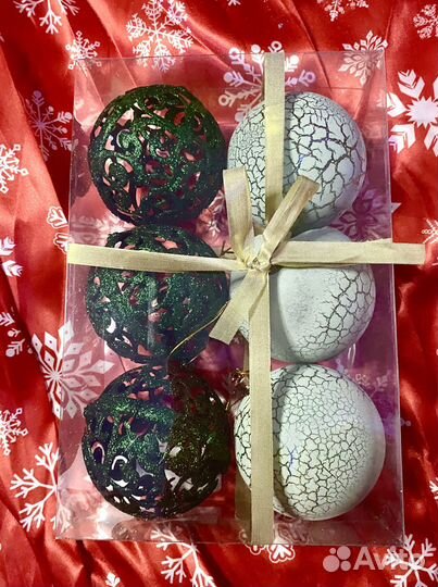 Елочные шары пластик