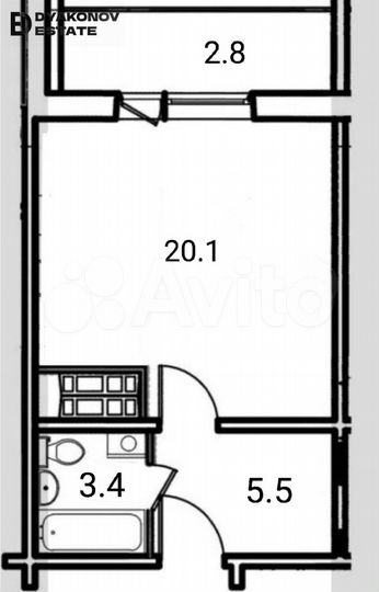 Квартира-студия, 32 м², 4/16 эт.