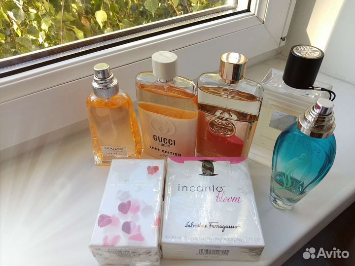 Mugler,Ferragamo,Gucci,Lalique, Escada личное