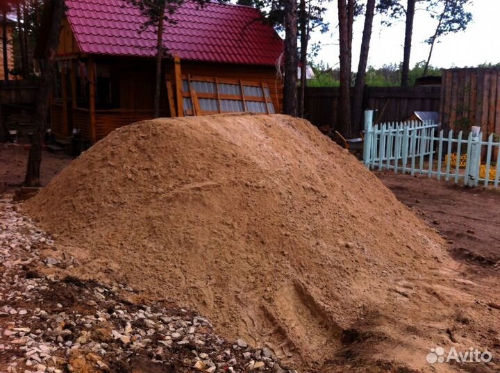 Песок карьерный с доставкой