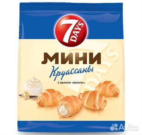 Круассан 7 Days Мини с кремом Ваниль 300 г