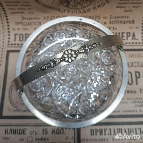 Ваза/конфетница хрусталь в серебре 84 пробы