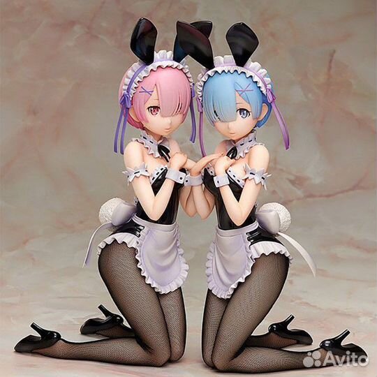 Аниме фигурка Рам и Рам 30 см (Новая)