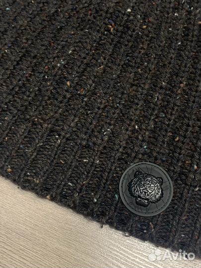 Вязаная мужская шапка Kenzo оригинал