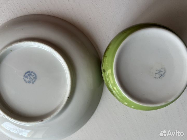 Чайная пара 1920-х годов завода Вербилки