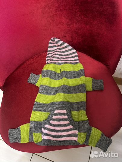 Вязаная кофта для собак