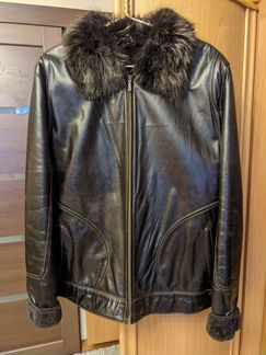 Кожаная куртка мужская 50 размер