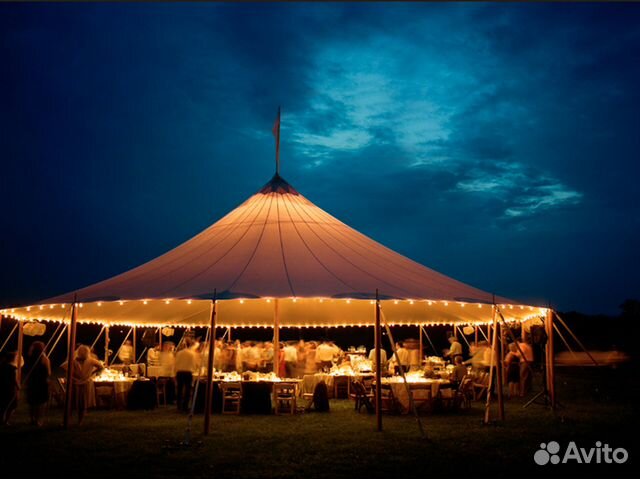 Шатёр для мероприятий 90 м2 (диаметр 10 м)