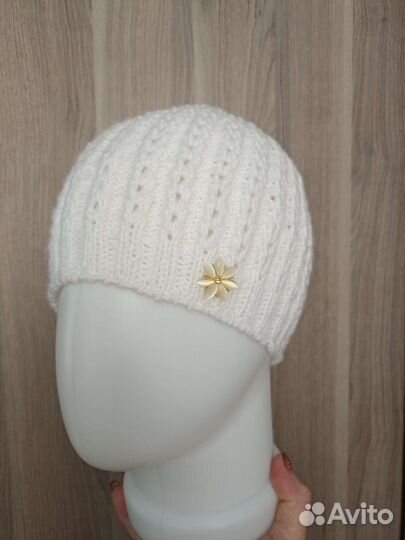 Шапка женская вязаная ручная работа