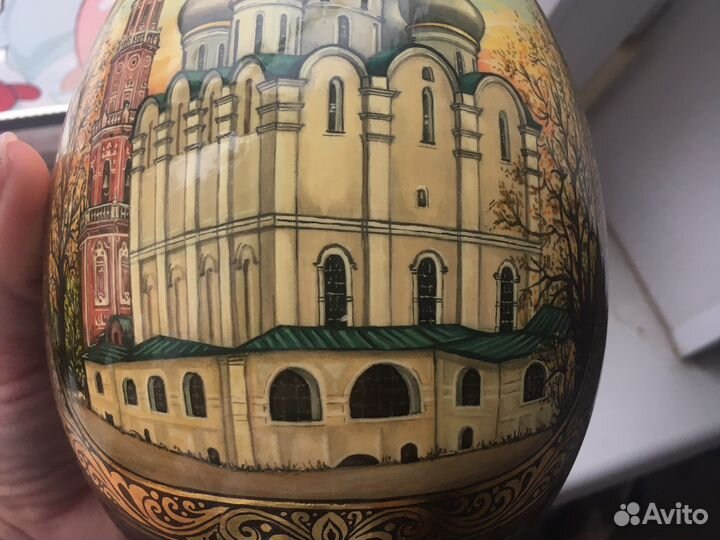 Яйцо декоративное пасхальное дерево