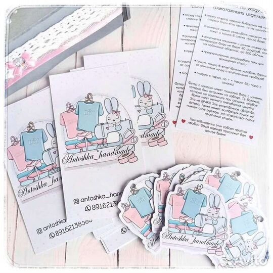 Печать визиток, бирок