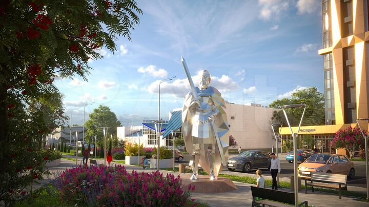 2-к. квартира, 74,2 м², 2/21 эт.