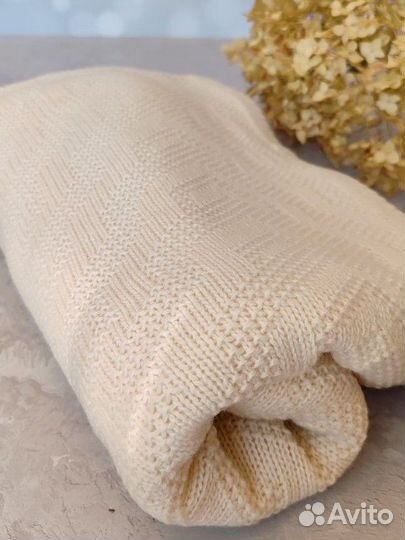 Плед детский вязаный