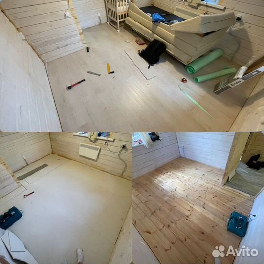 Укладка ламината/линолеума