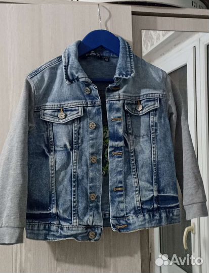 Куртка джинсовая детская 122 размер