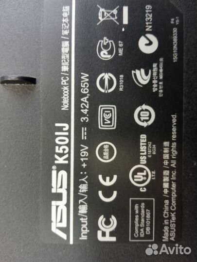 Asus K50IJseries