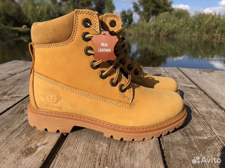 Ботинки кожаные демисезонные, 36