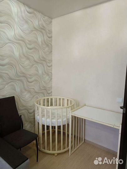 Детская кроватка трансформер круглая