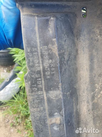 Накладка на порог Mitsubishi Lancer 9 правая