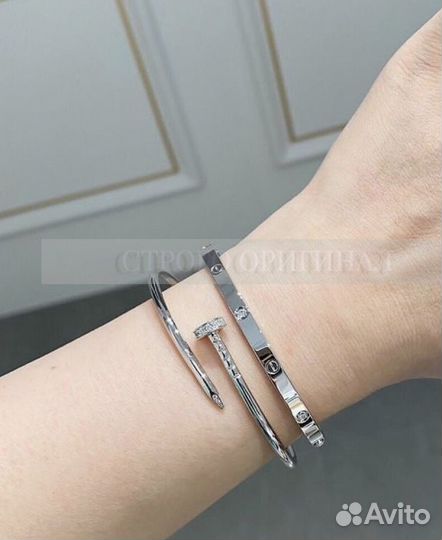 Браслет Cartier гвоздь без камней
